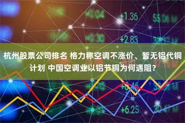 杭州股票公司排名 格力称空调不涨价、暂无铝代铜计划 中国空调业以铝节铜为何遇阻？